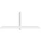 Ekena Millwork Eugene Architectural Grade PVC Gable Bracket, 108"W x 45"H x 6"D x 6"F, 10/12 Pitch GBP108X45X0606EUG00 - alternate 3